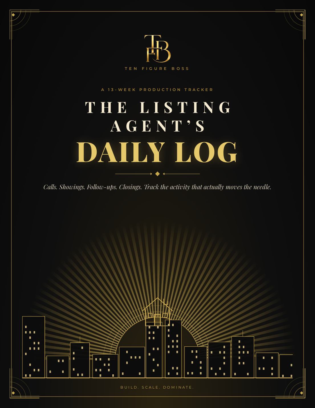 Listing Agent's Daily Log (Printable PDF)